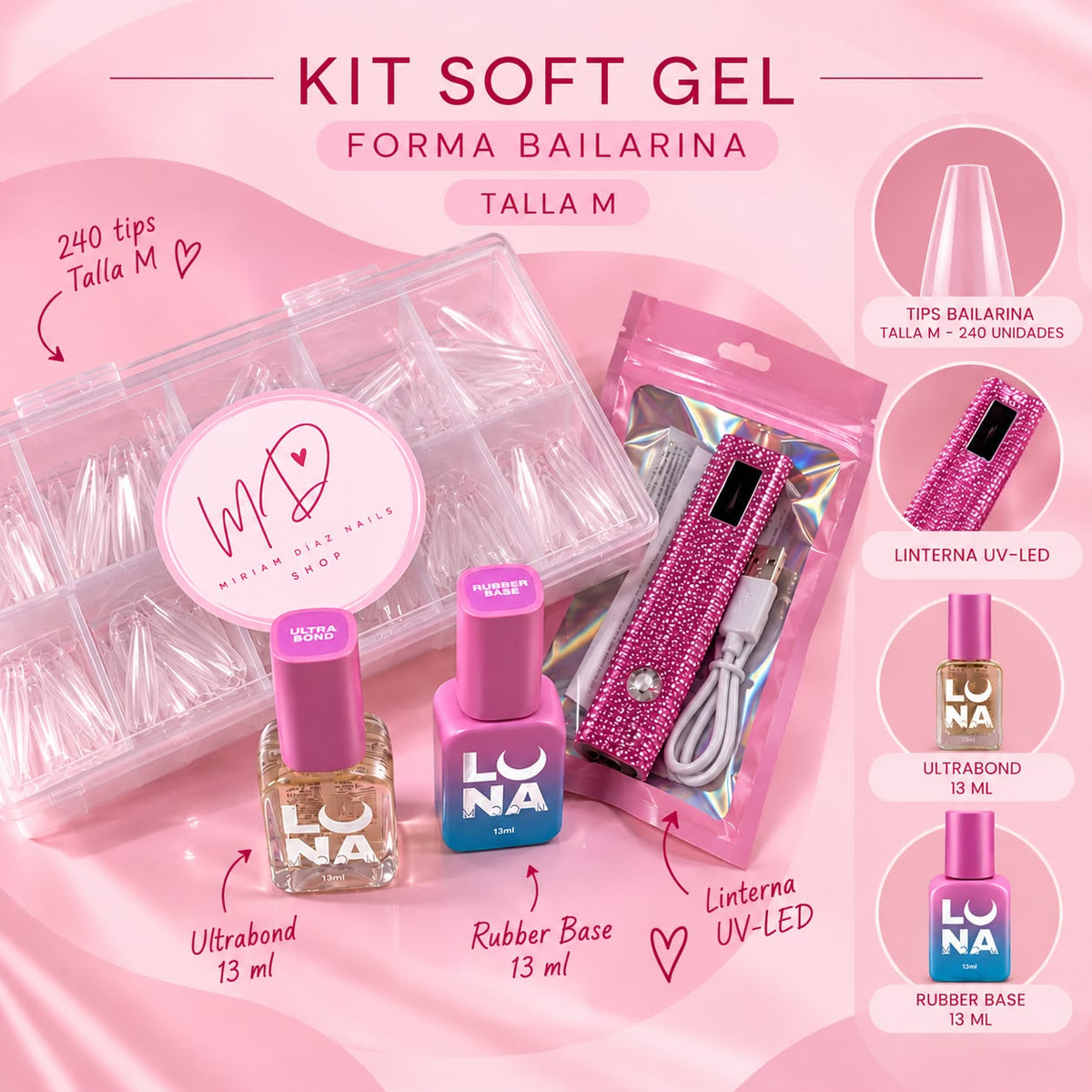 Kit Soft Gel Bailarina Talla M