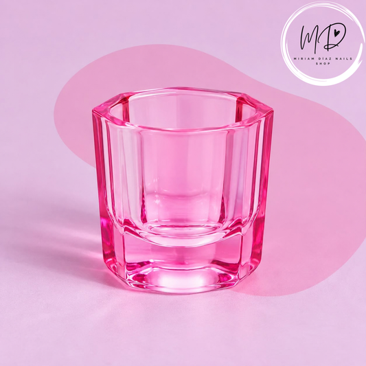 Dappen rosa para manicura