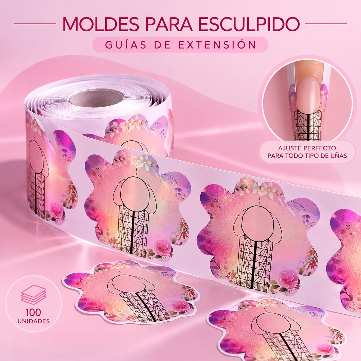 Moldes para Esculpido de Uñas (100uds)