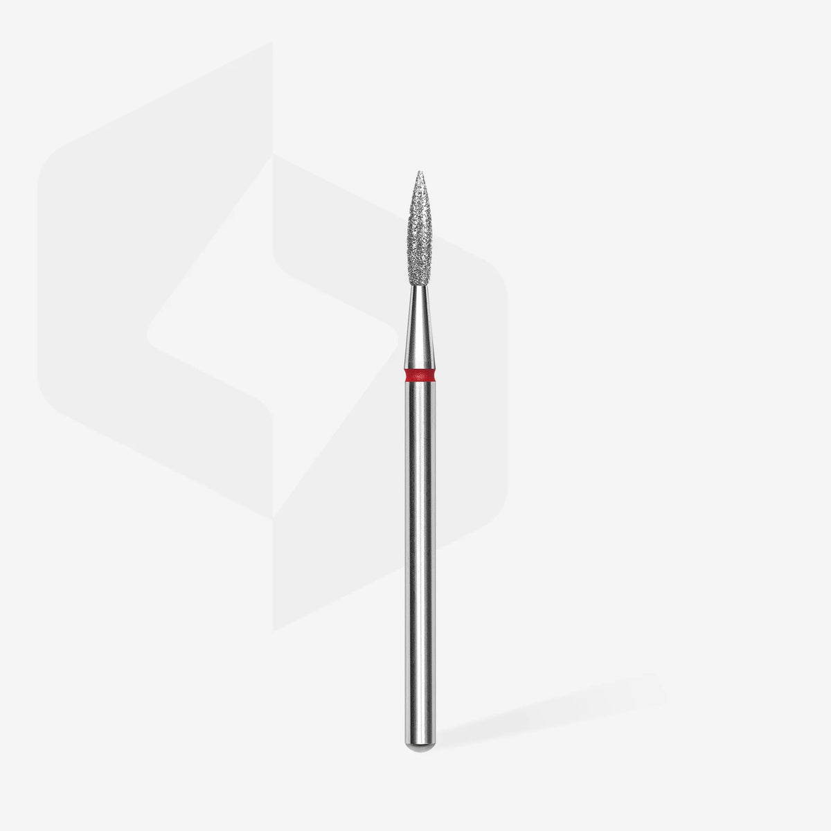 STALEKS EXPERT Fresa diamantada «Llama aguda» roja, diámetro 2,3 mm, parte de trabajo 8 mm